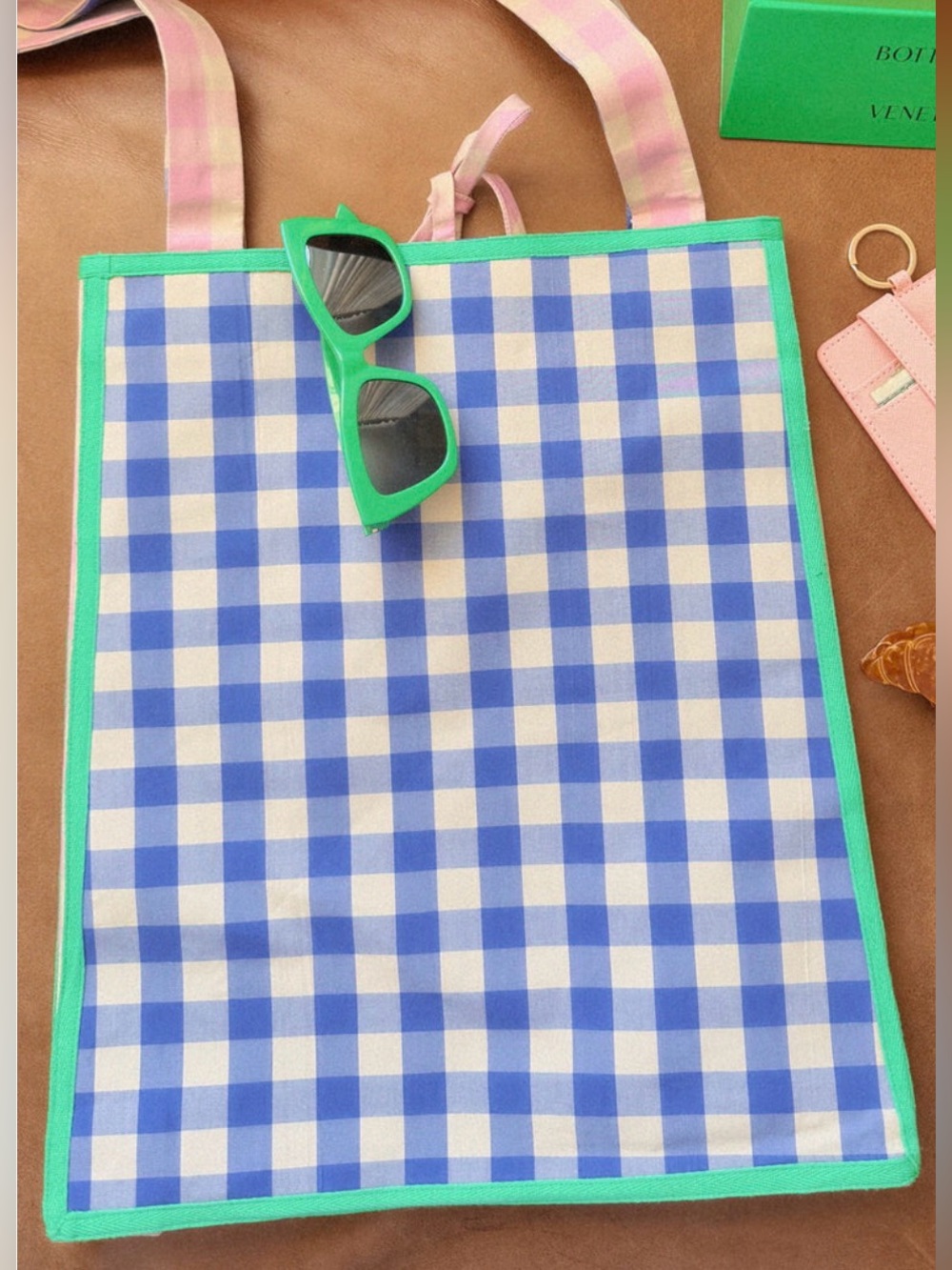 Maderas Gingham Tote Bag